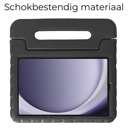 Samsung Galaxy Tab A9 Plus Kinderhoes Shockabsorberend Foam - Zwart