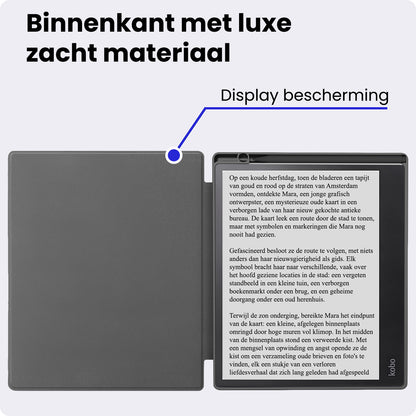 Kobo Elipsa 2E Bookcase Hoes Shockabsorberend - Zwart