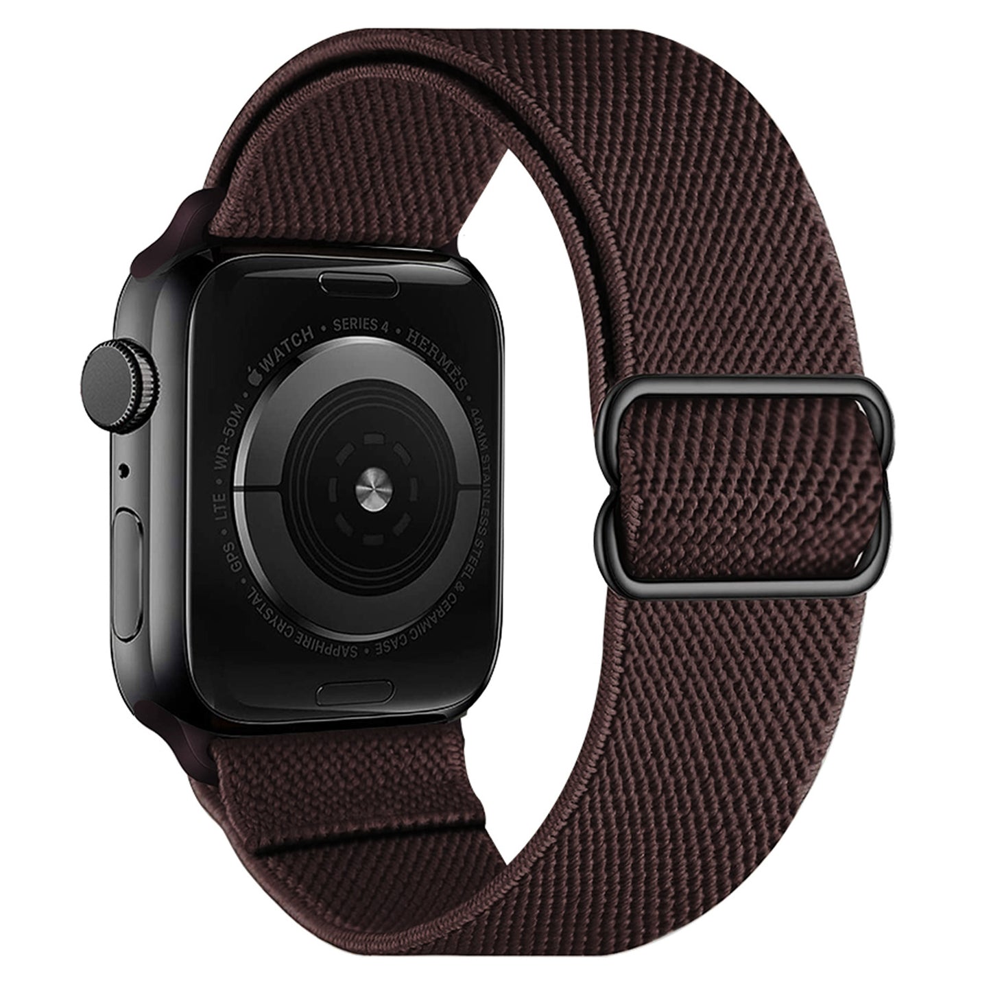 Horloge Bandje Geschikt Voor Apple Watch 1-8 / SE - 42/44/45 mm Bandje Stof - Bruin