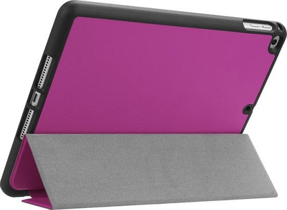 iPad 2018 Trifold Bookcase Hoes - Paars