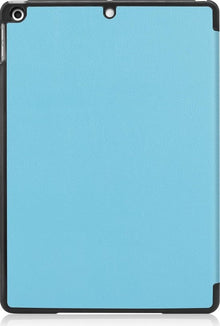 iPad 10.2 2019 Trifold Bookcase Hoes - Lichtblauw