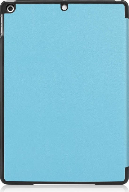 iPad 10.2 2019 Trifold Bookcase Hoes - Lichtblauw