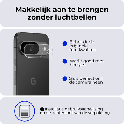 Google Pixel 10 Camera Screenprotector Gehard Glas
