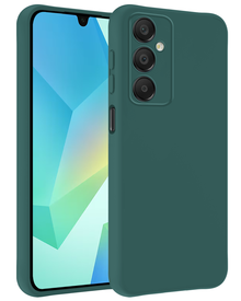 Samsung A16 Hoesje Siliconen Backcover Lichtgewicht - Donkergroen