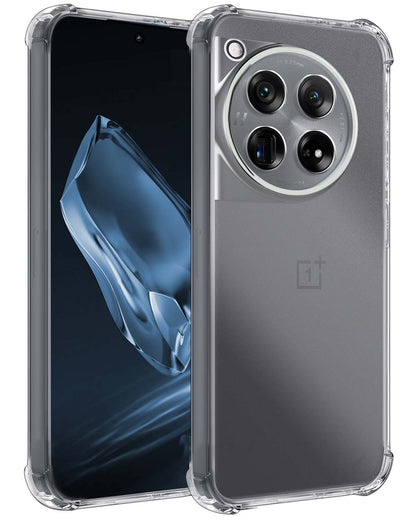 OnePlus 12 Hoesje Shockproof Backcover Siliconen - Transparant