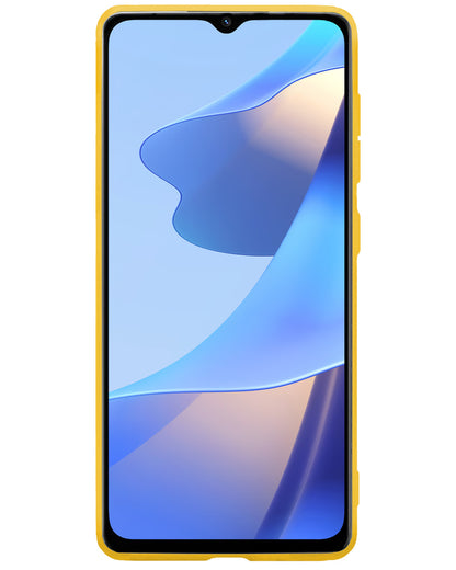 OPPO A16 Hoesje Siliconen Backcover Lichtgewicht - Geel