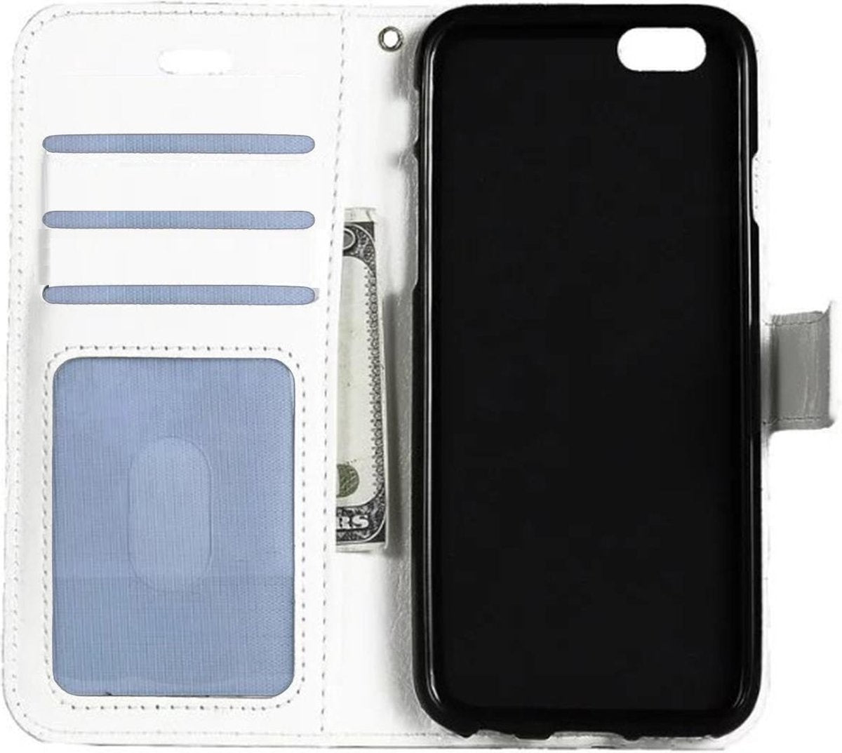 iPhone 5/5s/5SE Hoesje Book Case Kunstleer - Wit