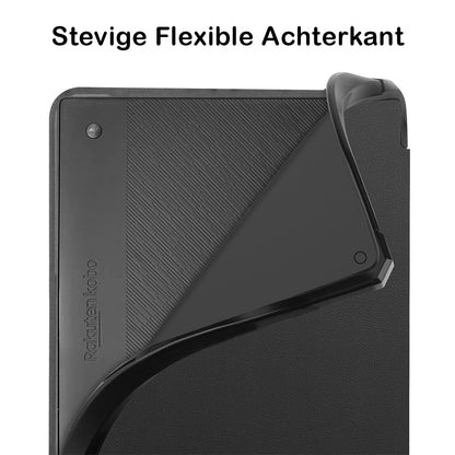 Kobo Elipsa 2E Trifold Bookcase Hoes - Zwart
