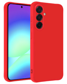 Samsung A56 Hoesje Siliconen Backcover Lichtgewicht - Rood