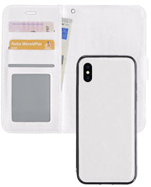 iPhone Xs Max Hoesje Bookcase Cover Uitneembaar - Wit