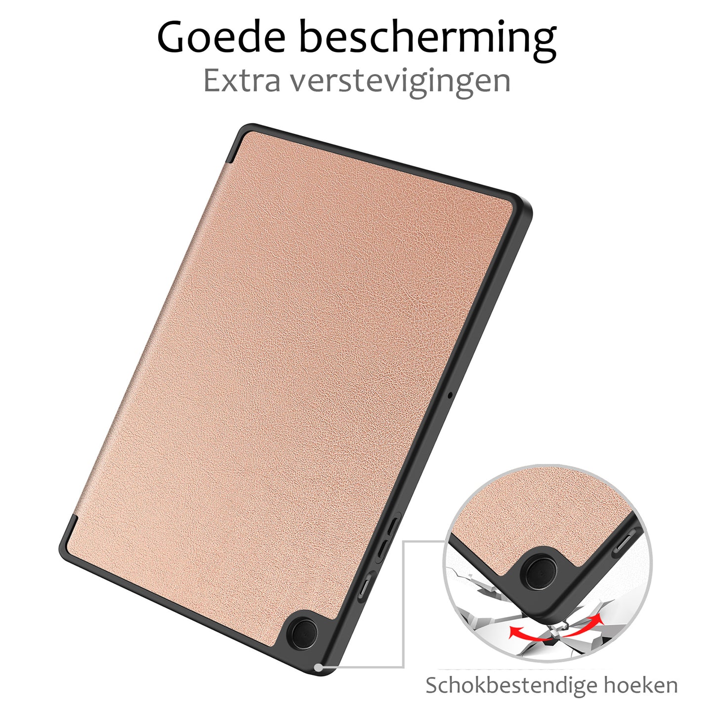 Samsung Galaxy Tab A9 Hoesje Book Case - Rosðð goud