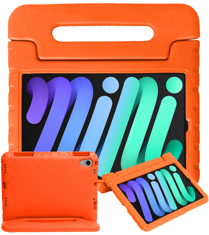 iPad Mini 7 Kinderhoes Shockabsorberend Foam - Oranje