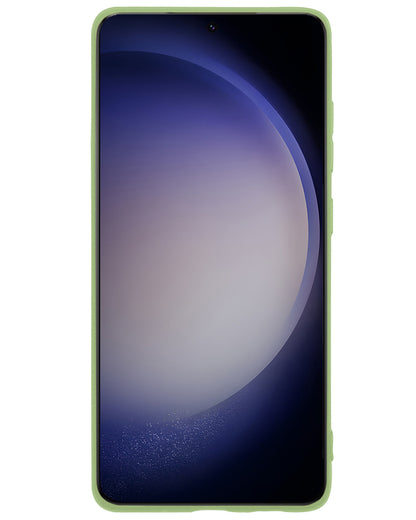 Samsung S23 Ultra Hoesje Siliconen Backcover Lichtgewicht - Groen
