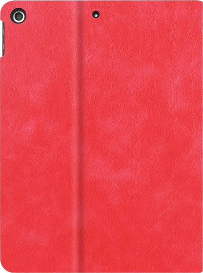 iPad 10.2 2019 Trifold Bookcase Luxe Hoes - Rood