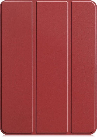 iPad Pro 2020 (11 inch) Trifold Bookcase Hoes - Donkerrood