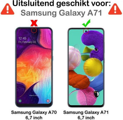 Samsung A71 Screenprotector Tempered Glass