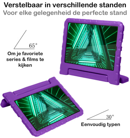 Lenovo Tab M10 FHD Plus 2nd Gen Kinderhoes Shockabsorberend Foam - Paars