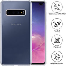 Samsung S10 Hoesje Siliconen Backcover Lichtgewicht - Transparant