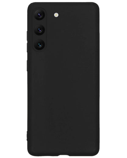 Samsung S23 Hoesje Siliconen Backcover Lichtgewicht - Zwart