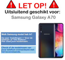 Samsung A70/A70s Hoesje Kaarthouder Backcover Shockproof - Transparant