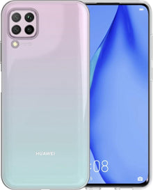 Huawei P40 Lite Hoesje Siliconen Backcover Lichtgewicht - Transparant