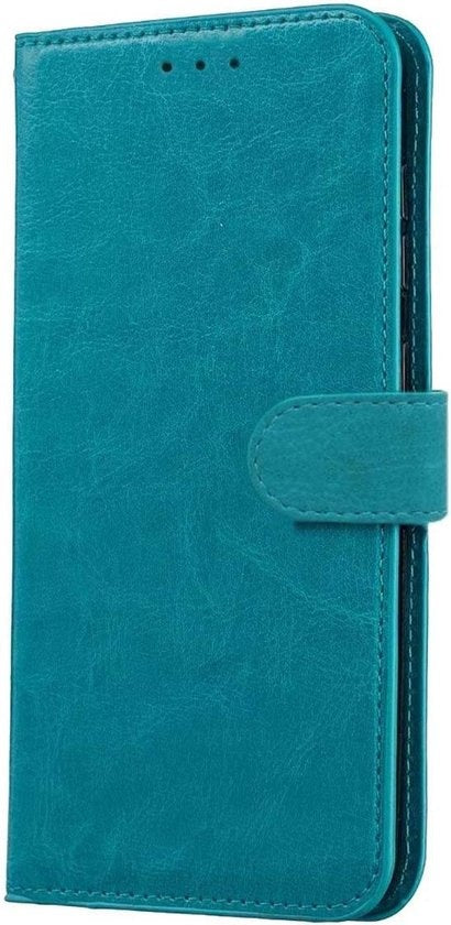 Samsung A51 Hoesje Bookcase Cover met Kaarthouder - Turquoise