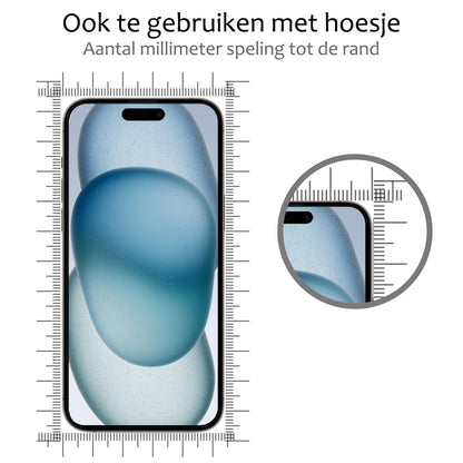 iPhone 15 Screenprotector Gehard Glas - Full Screen