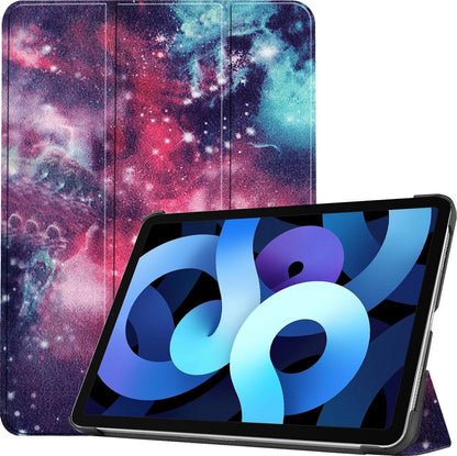 iPad Air 2020 Trifold Bookcase Hoes - Galaxy
