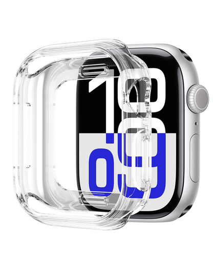 Apple Watch 10 42mm Hoesje Siliconen Backcover Lichtgewicht - Transparant