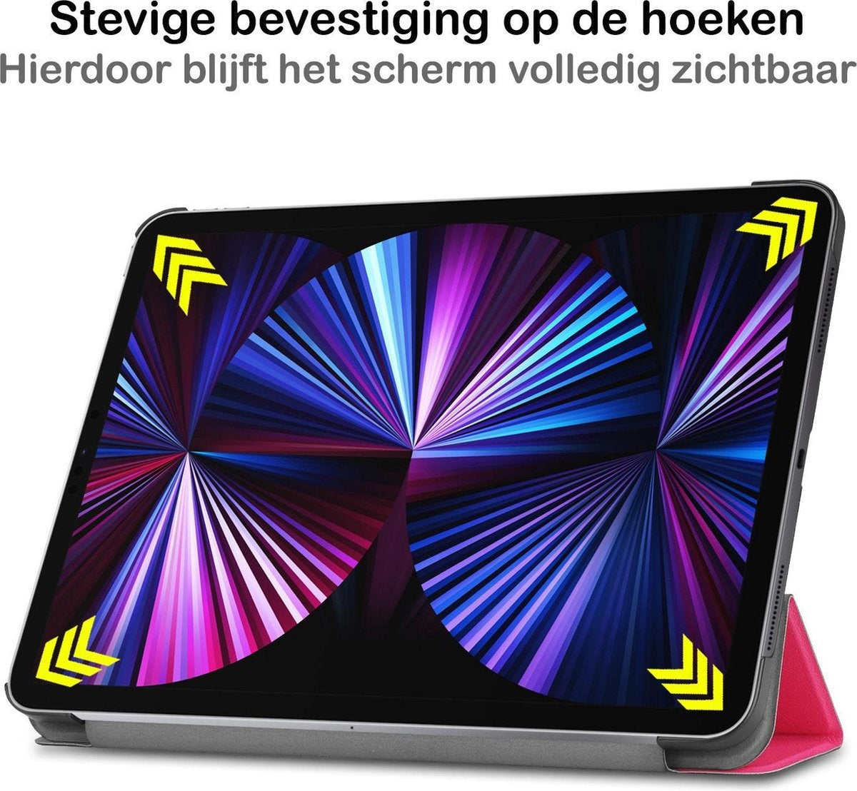 iPad Pro 2021 (11 inch) Hoesje Book Case - Donkerroze