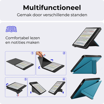 Kobo Libra Colour Bookcase Hoes Shockabsorberend - Turquoise