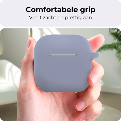 AirPods 4 Hoesje Siliconen Krasbestendig - Lila