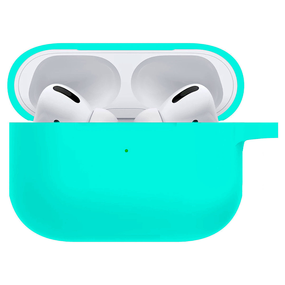 AirPods Pro 2 Hoesje Siliconen met Clip - Mintgroen