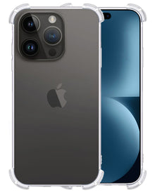 iPhone 15 Pro Max Hoesje Shockproof Backcover Siliconen - Transparant