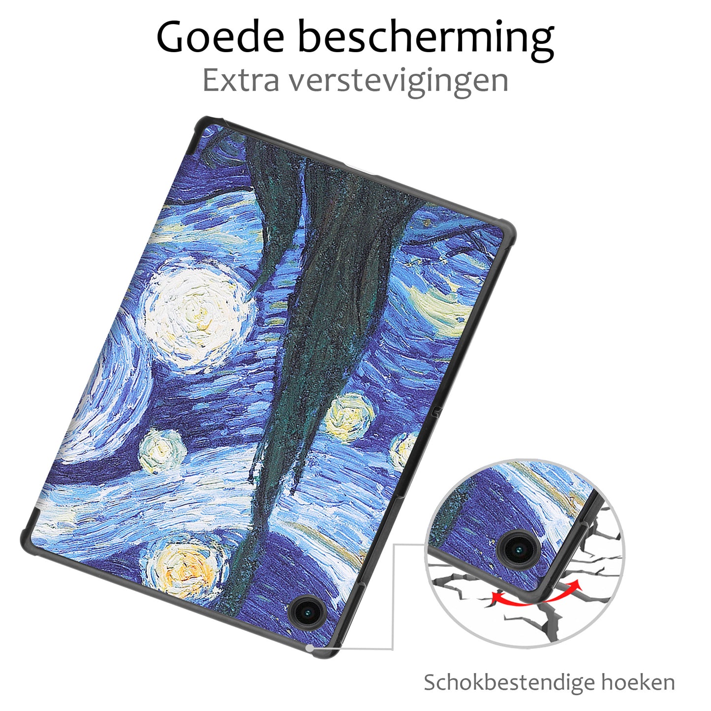 Samsung Galaxy Tab A9 Hoesje Book Case - Sterrenhemel