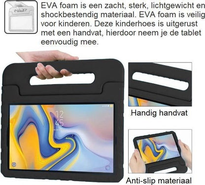 iPad 4 Kinderhoes Shockabsorberend Foam - Zwart