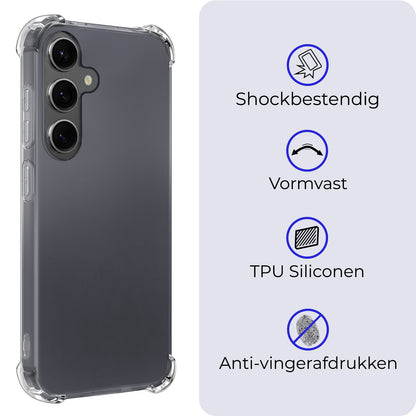 Samsung A35 Hoesje Shockproof Backcover Siliconen - Transparant