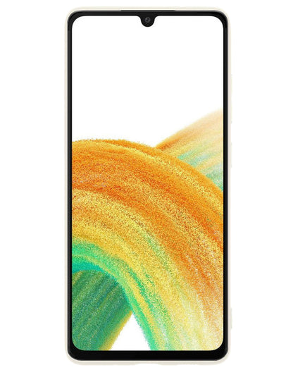 Samsung A33 Hoesje Siliconen Backcover Lichtgewicht - Wit
