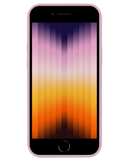 iPhone SE 2022 Hoesje Siliconen Backcover Lichtgewicht - Lila