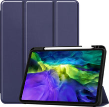 iPad Pro 2020 (11 inch) Trifold Bookcase Hoes met Penhouder voor Apple Pen - Donkerblauw