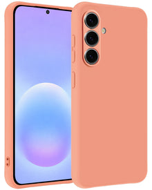 Samsung A57 Hoesje Siliconen Backcover Lichtgewicht - Perzik