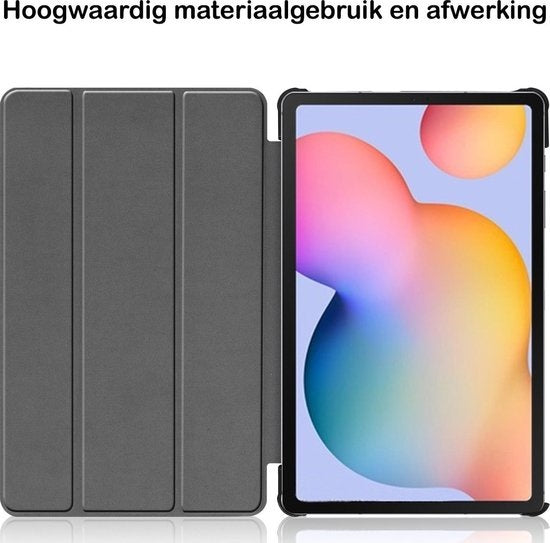 Samsung Galaxy Tab S6 Lite Hoesje Book Case - Zwart