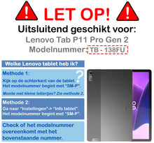 Lenovo Tab P11 Pro (2nd gen) Screenprotector Gehard Glas - Anti-kras
