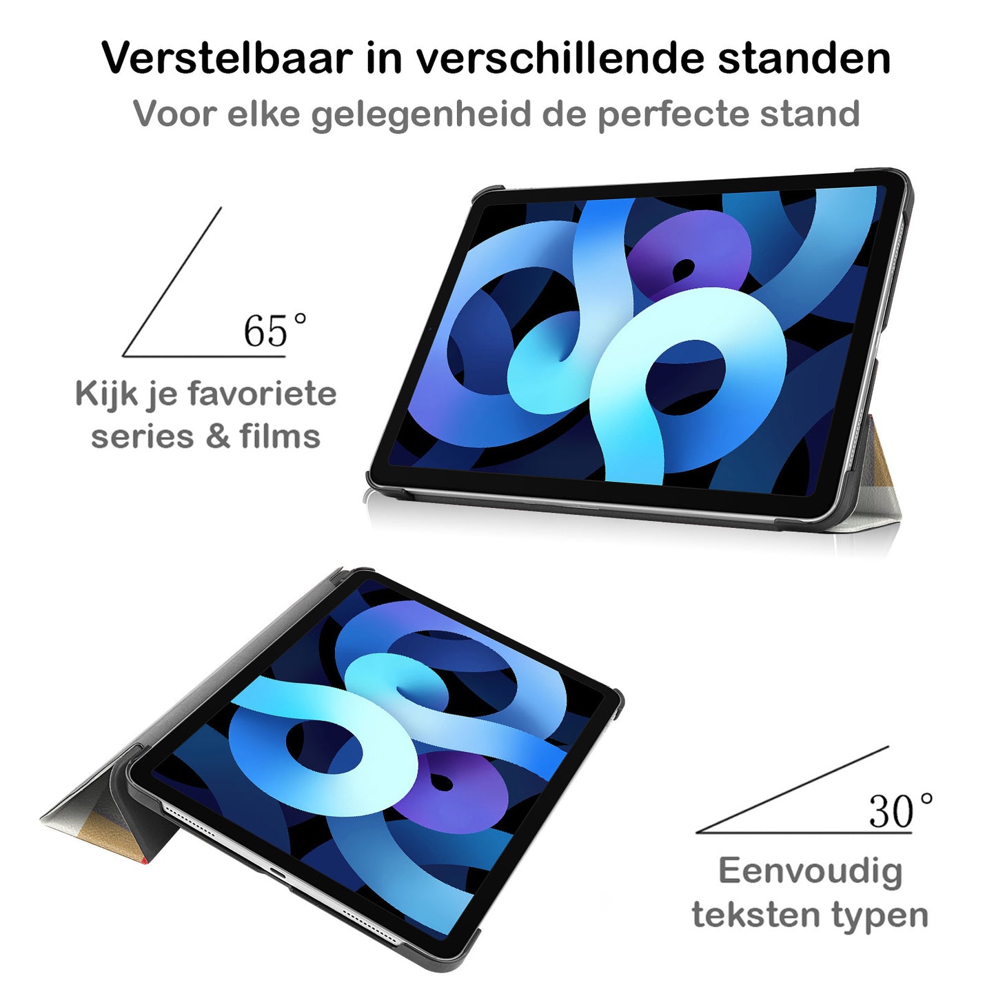 iPad Air 2022 Hoesje Book Case - Blokken