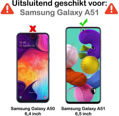 Samsung A51 Screenprotector Tempered Glass