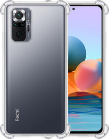 Xiaomi Redmi Note 10 Pro Hoesje Shockproof Backcover Siliconen - Transparant