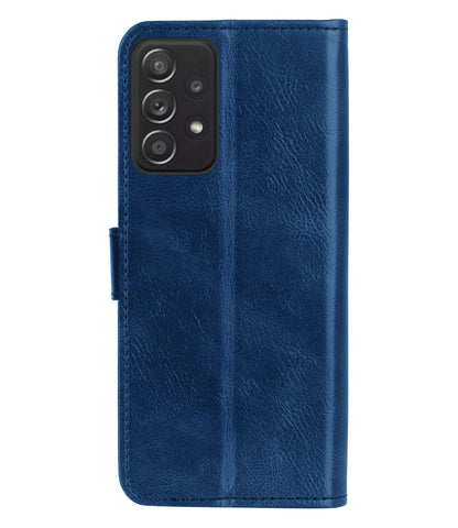Samsung A53 Hoesje Bookcase Cover met Kaarthouder - Donkerblauw