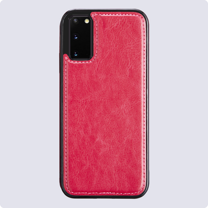 Samsung S20 Hoesje Bookcase Cover Uitneembaar - Donkerroze