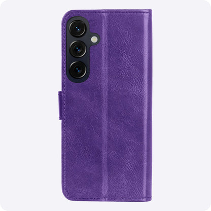 Samsung S26 Plus Hoesje Bookcase Cover met Kaarthouder - Paars