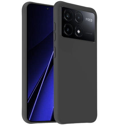 Xiaomi Poco X6 Pro 5G Hoesje Siliconen Backcover Lichtgewicht - Zwart